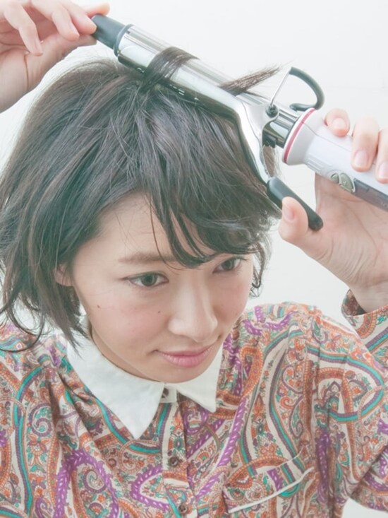 前髪もランダムに