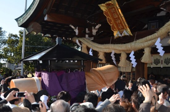 田縣神社 豊年祭　神社にて