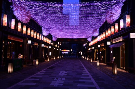 仲通の花見舞台