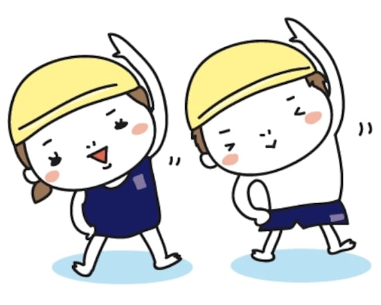 【カラー】水泳の授業風景のカットです。