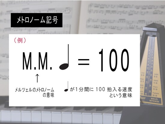 メトロノーム記号の説明