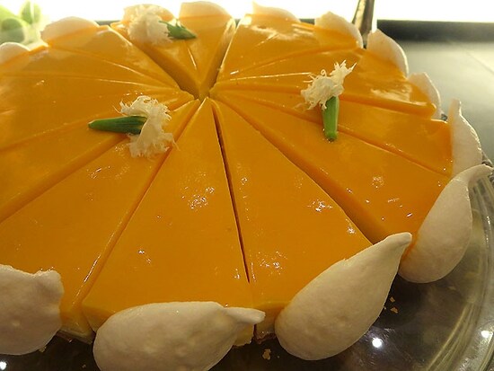 柚子とライムのタルト