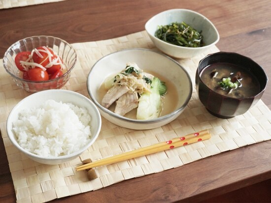 めかじきと青梗菜の塩麹炒め定食