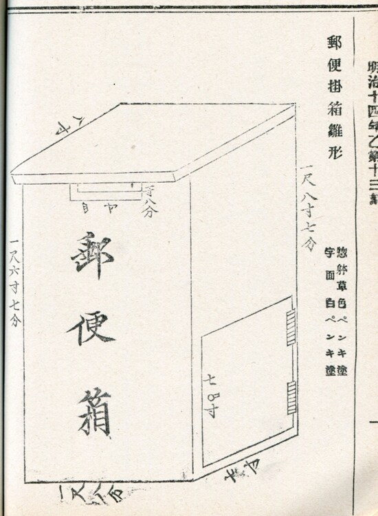 郵便掛箱の雛形