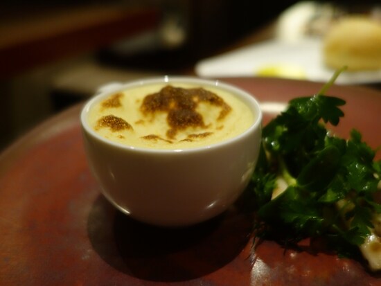 有機大和芋のトリュフスフレ