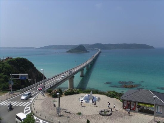 角島大橋（1）／本州側の高台より