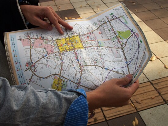 さすがにOくんは地図に強い男だ