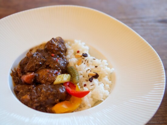 贅沢な素材を使ったカレー