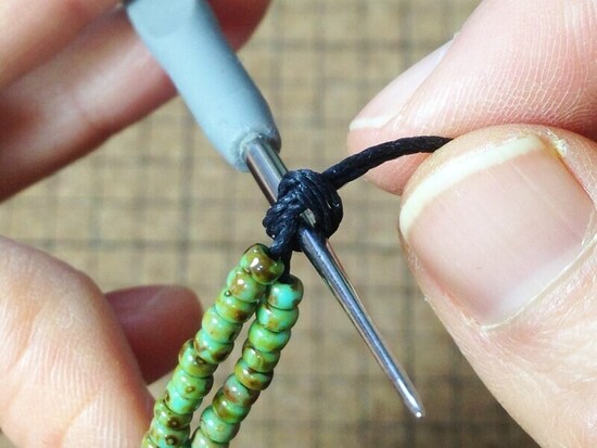 ここでは丸目打ちを使っています。