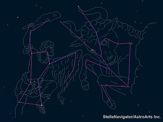 オリオン座とおうし座