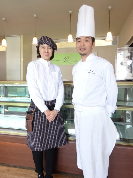 「パティスリー アンフィーユ2016」の浦野義也シェフと昭子さん