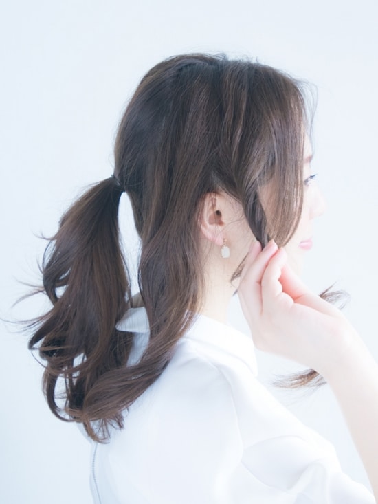一 つ 結び 前髪 なし 40 代