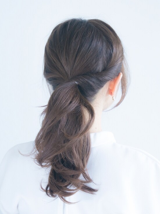 画像 16 19 大人の前髪なし一つ結びに 30代 40代に似合うヘアアレンジ ヘアアレンジ All About