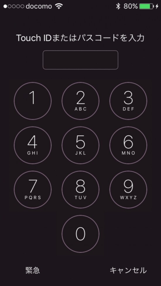 iPhone,パスコード