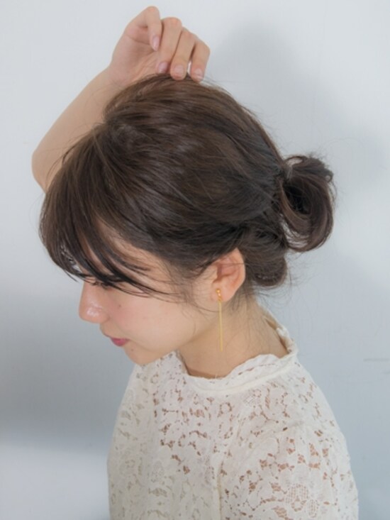 トップをつまんで高さを出す