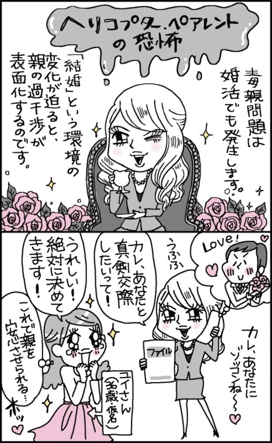 ヘリコプターペアレントで結婚できない婚活女性たち（画像）