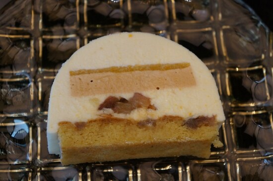 クリスマスケーキの断面