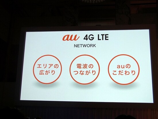 au 4G LTEの3つの本気