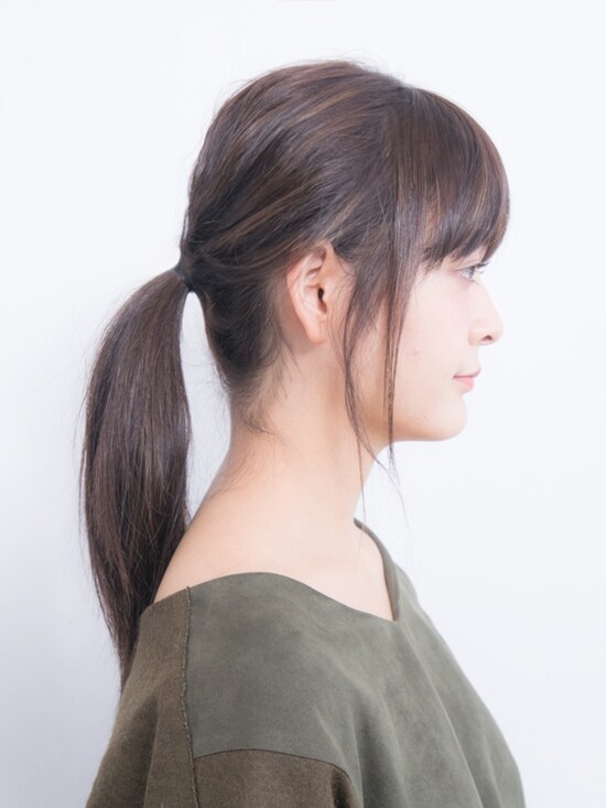 ゴムはキツめに結んだ方がスタイルのもちが良い