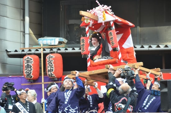 今宮戎神社　宝恵駕籠行列