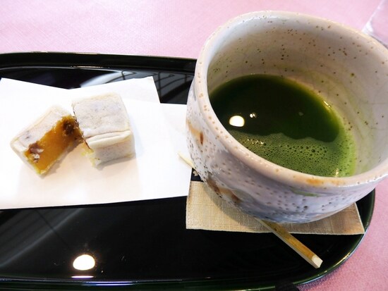 海光庵の抹茶と和菓子のセット