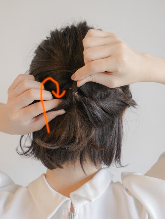 画像 7 21 ゴムで簡単 ボブのまとめ髪ヘアアレンジ ローハーフアップ ヘアアレンジ All About
