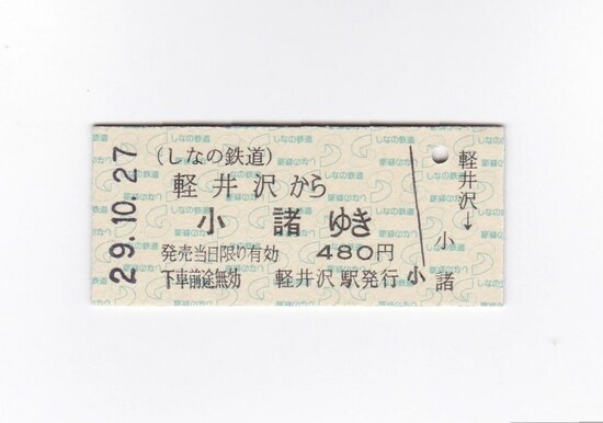 硬券乗車券