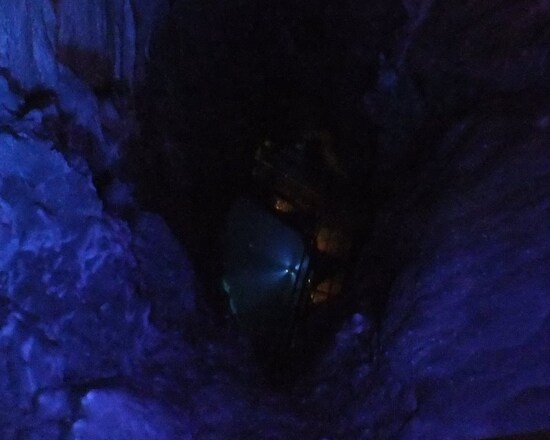 龍泉洞（11）／真上から眺める第一地底湖