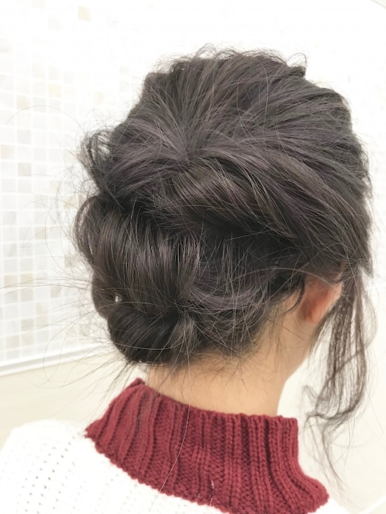 画像 袴に似合う髪型 3ステップでできる簡単なまとめ髪 浴衣ヘア