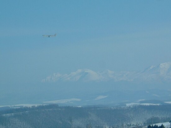 冬の北西の丘展望公園からの眺め