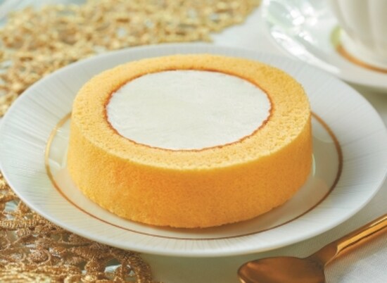 黄金比のクリームと、スポンジの一体感が魅力のロールケーキ。