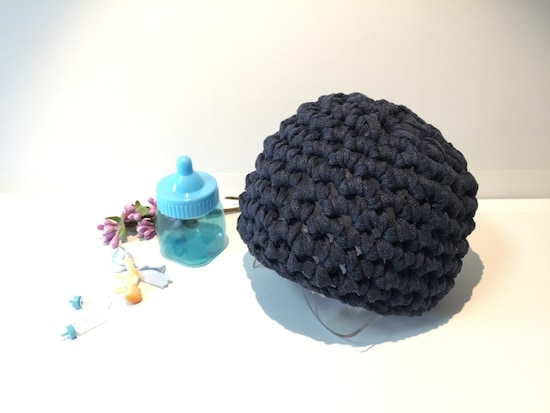 画像 ズパゲッティリボンで作る ベビーニット帽子の編み方 編み物 All About