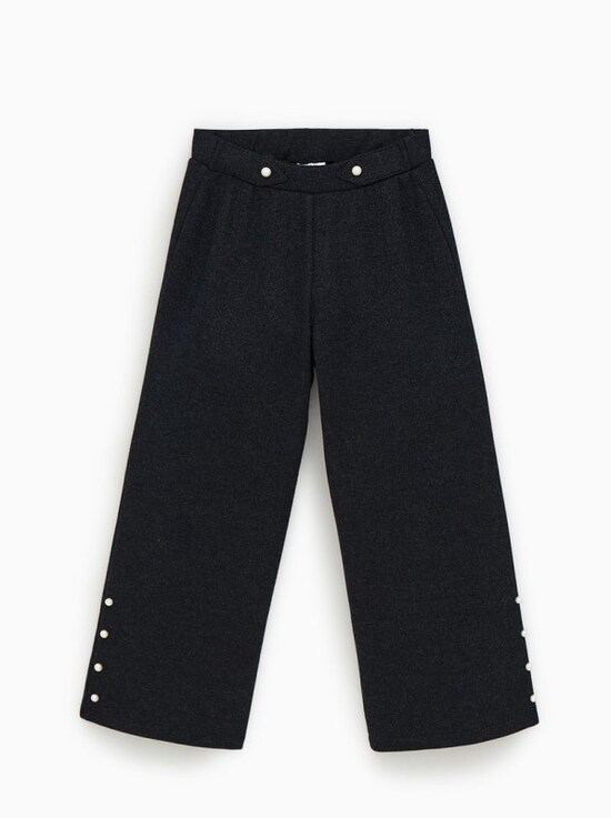 ZARA キッズ ガール フェイクパール付きキュロット