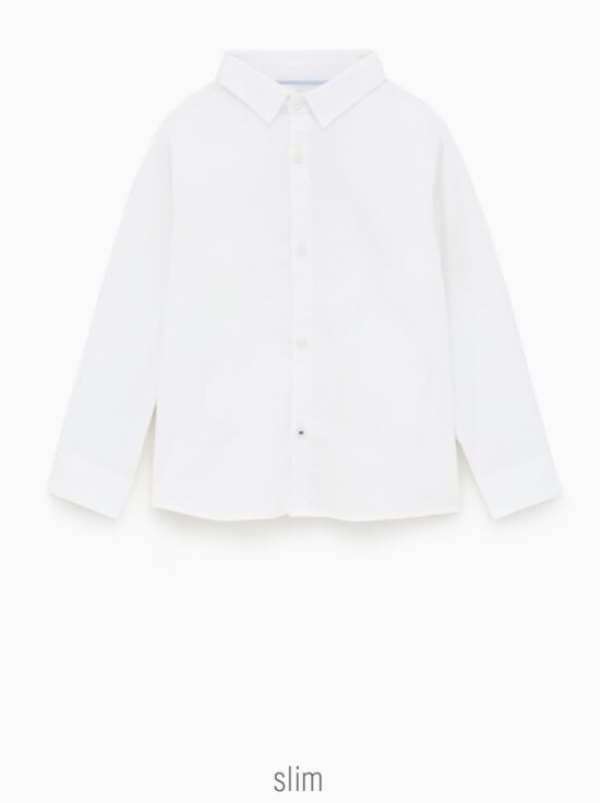 ZARA キッズ ボーイ ベーシックスリムシャツ