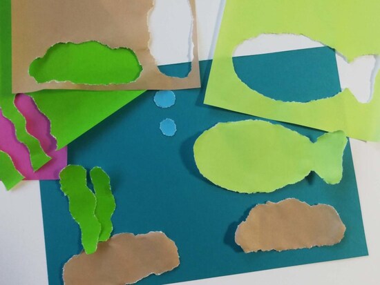 画像 4 7 ちぎり絵 折り紙を使って夏休みの思い出を絵にしよう 工作 自由研究 All About