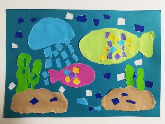 画像 5 7 ちぎり絵 折り紙を使って夏休みの思い出を絵にしよう 画像 5 7 ちぎり絵 折り紙を使って夏休みの思い出を絵にしよう