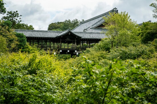 臥雲橋から望む通天橋