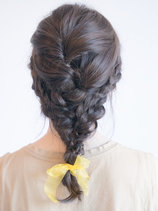 画像 三つ編みヘアで簡単 結婚式向けパーティヘアアレンジ ヘアアレンジ All About