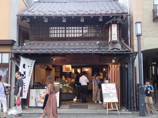 菓匠右門 一番街店の外観