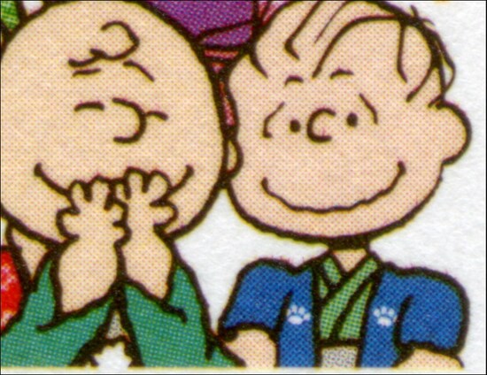 着物の紋の部分がイノシシの足跡