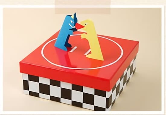 お正月工作・製作 怪獣トントン相撲