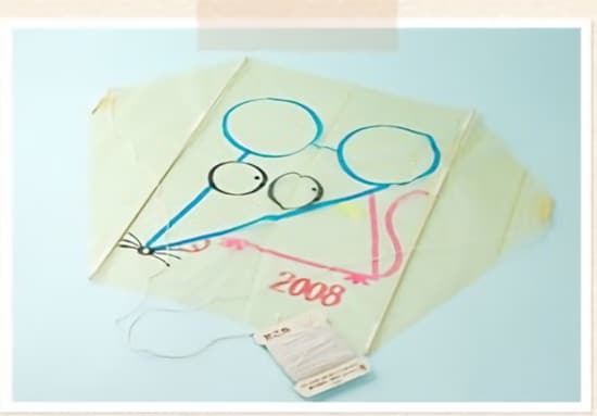 お正月工作・製作 ポリ袋カイト