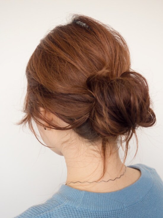 画像 25 39 ダイソーの シニヨンメーカー で作る大人っぽお団子ヘア ヘアアレンジ All About