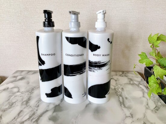 見た目はおしゃれな詰め替えボトル