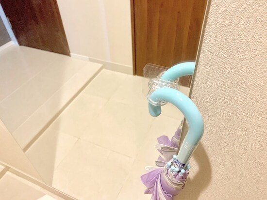 傘の一時置きスペースに