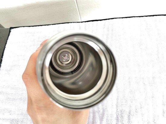 短時間でスッキリ乾いた水筒内