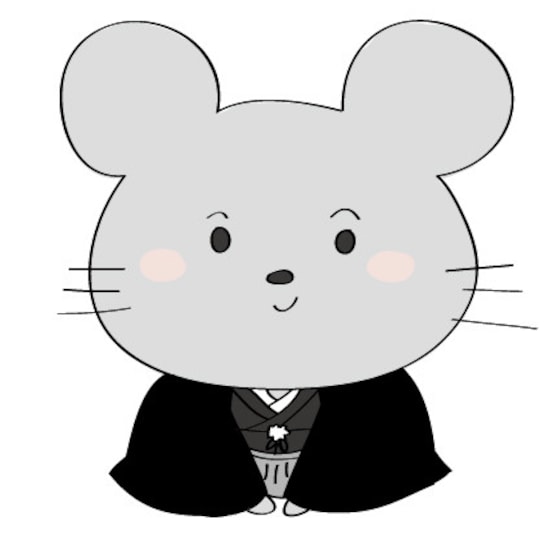 ネズミのシルエット02 無料のai Png白黒シルエットイラスト