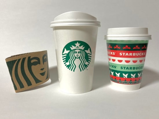 スタバの紙コップ
