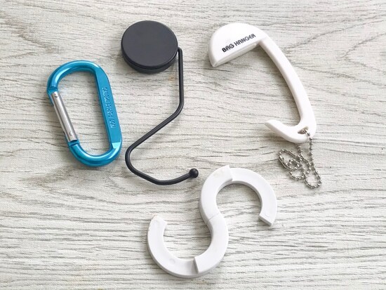 S字フック、バッグハンガー、カラビナ