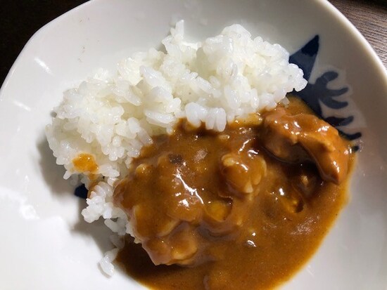 カレーにかける